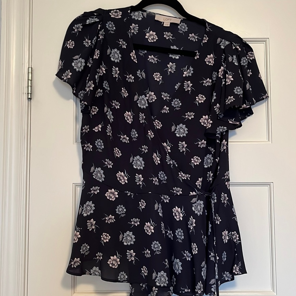 LOFT Wrap Blouse